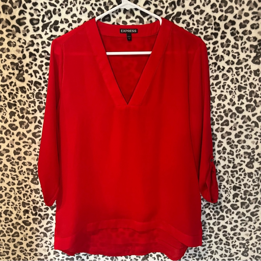 Express Women's Bold Red Blouse